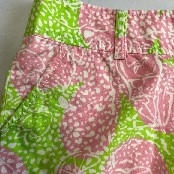 Lily Pulitzer Limeade Cheat Ya Green/White Walsh Short Size 00 - Picture 3 of 10